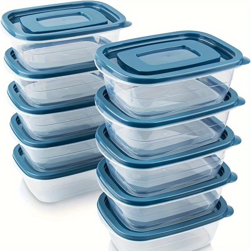Meal Prep Microwave - Juego de 6 Recipientes Transparentes Apilables