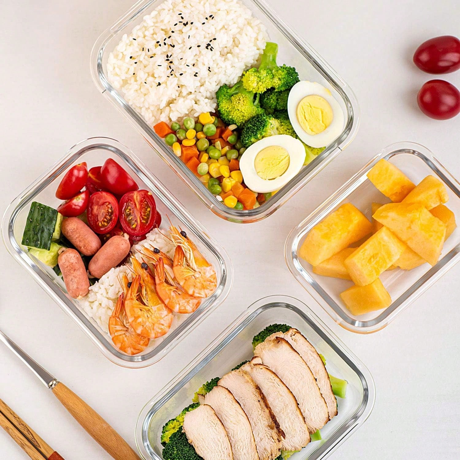 Paquete de 10 recipientes de v - Meal Prep Microwave reseña y precio