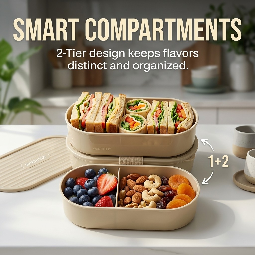2 piezas/set de loncheras reut - Meal Prep Microwave reseña y precio