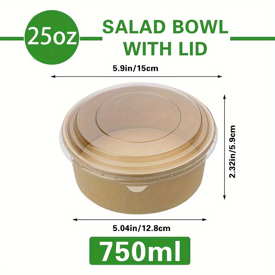 Paquete de 25 Oz/750Ml 25/50 t - Meal Prep Usa reseña y precio